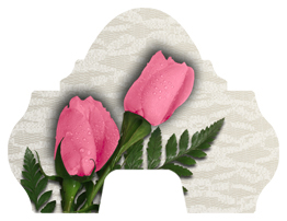 DARAY-L-054 2 Roses Pink